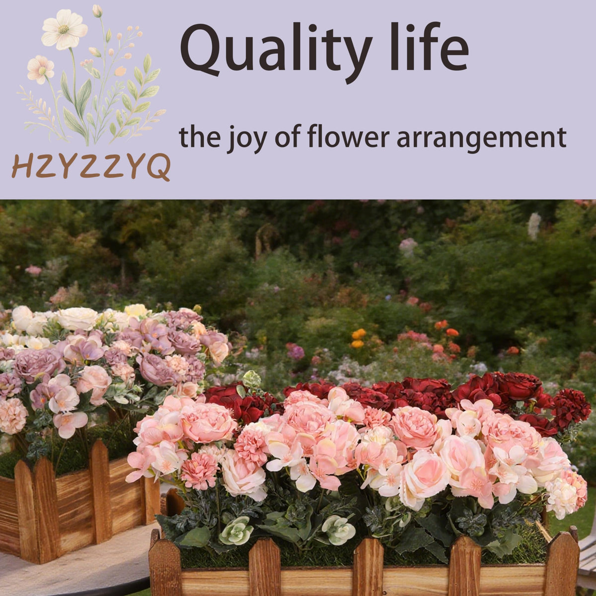 HZYZZYQ easy bend stems allow custom flower shapes.