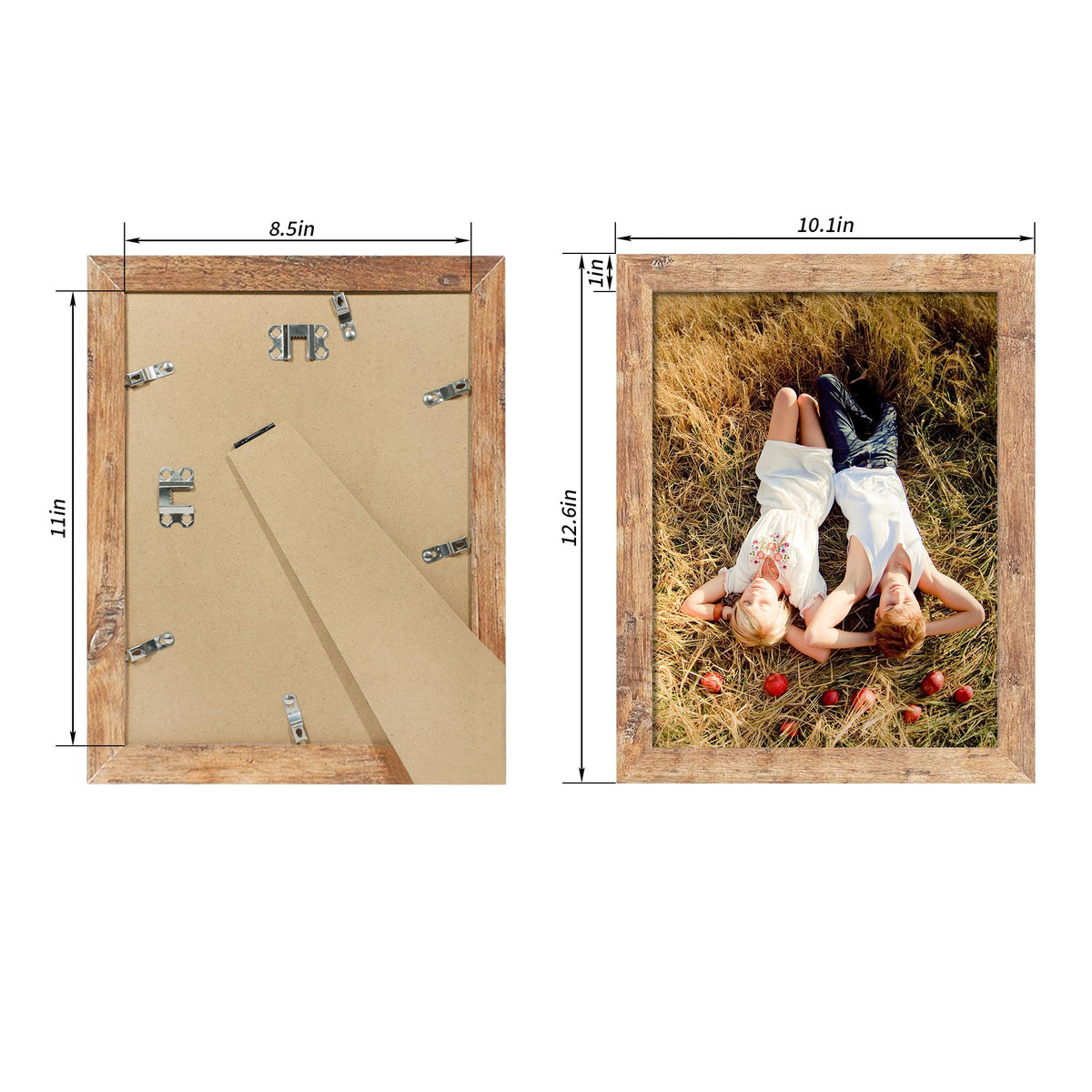 iRahmen durable MDF construction supports everyday photos with rustic charm