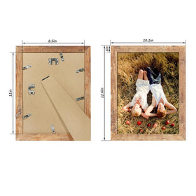iRahmen durable MDF construction supports everyday photos with rustic charm