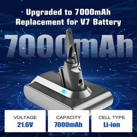 Ibanti 7000mAh V7 Fluffy battery with blue LED charging status