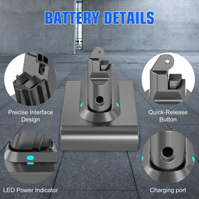 Ibanti V6 motorhead battery package includes built-in protections