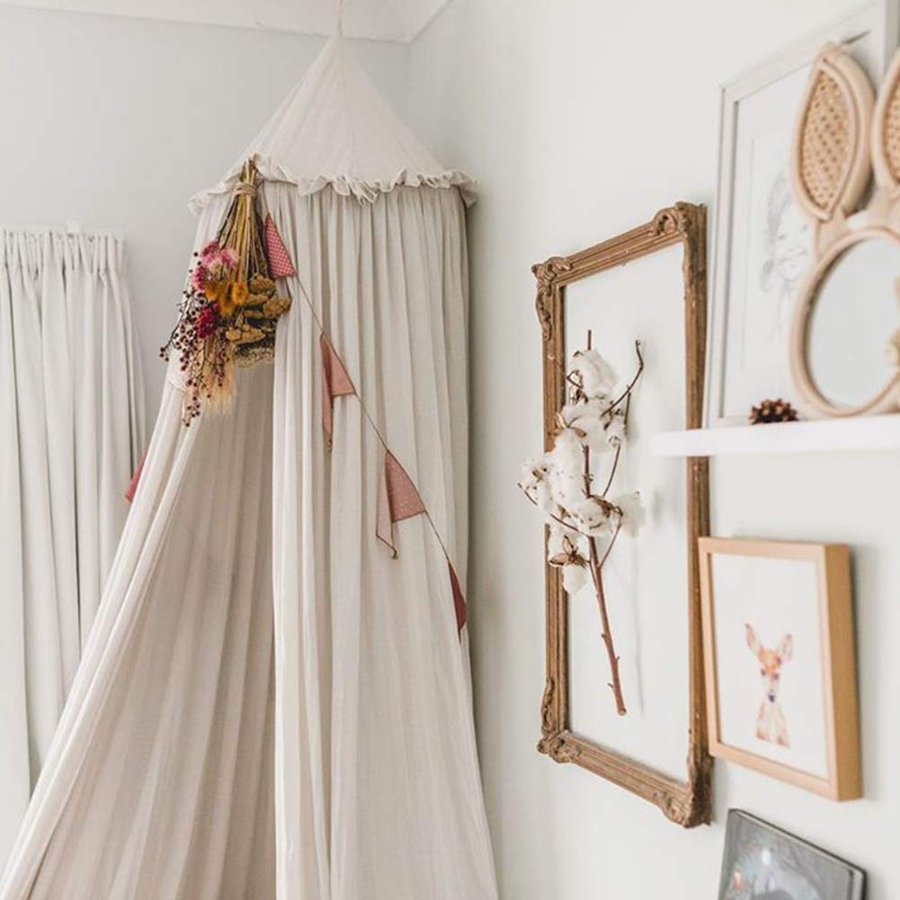 IBIZA VIBE MAMERIA bed canopy frills close-up showing elegant kid-friendly decor