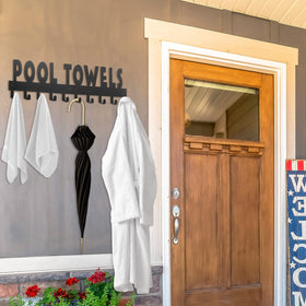 IBosins 32-inch towel rack offers extra long hanging space.
