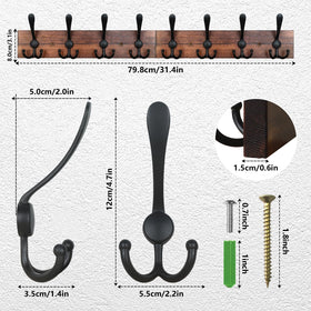 IBosins wall rack with pre-drilled holes for quick, sturdy installation.