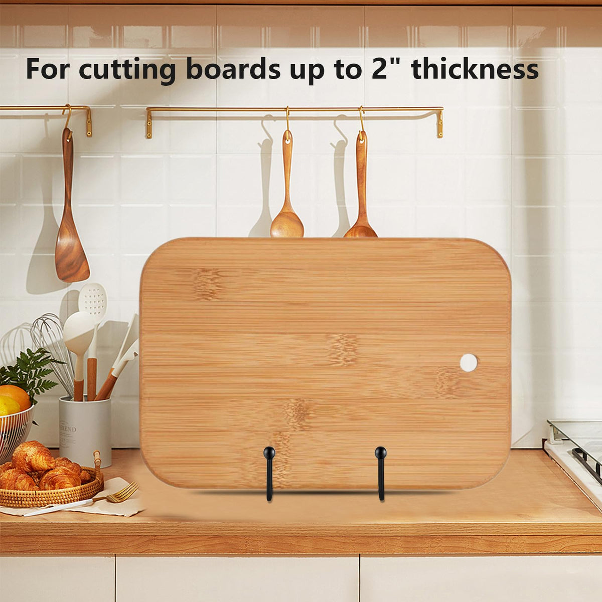 IBosins five-pack plate stands store compactly when not in use.