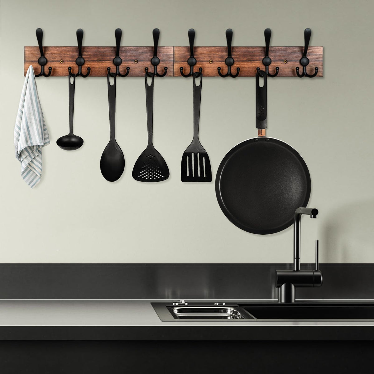 IBosins space-saving wall mount enhances room tidiness.