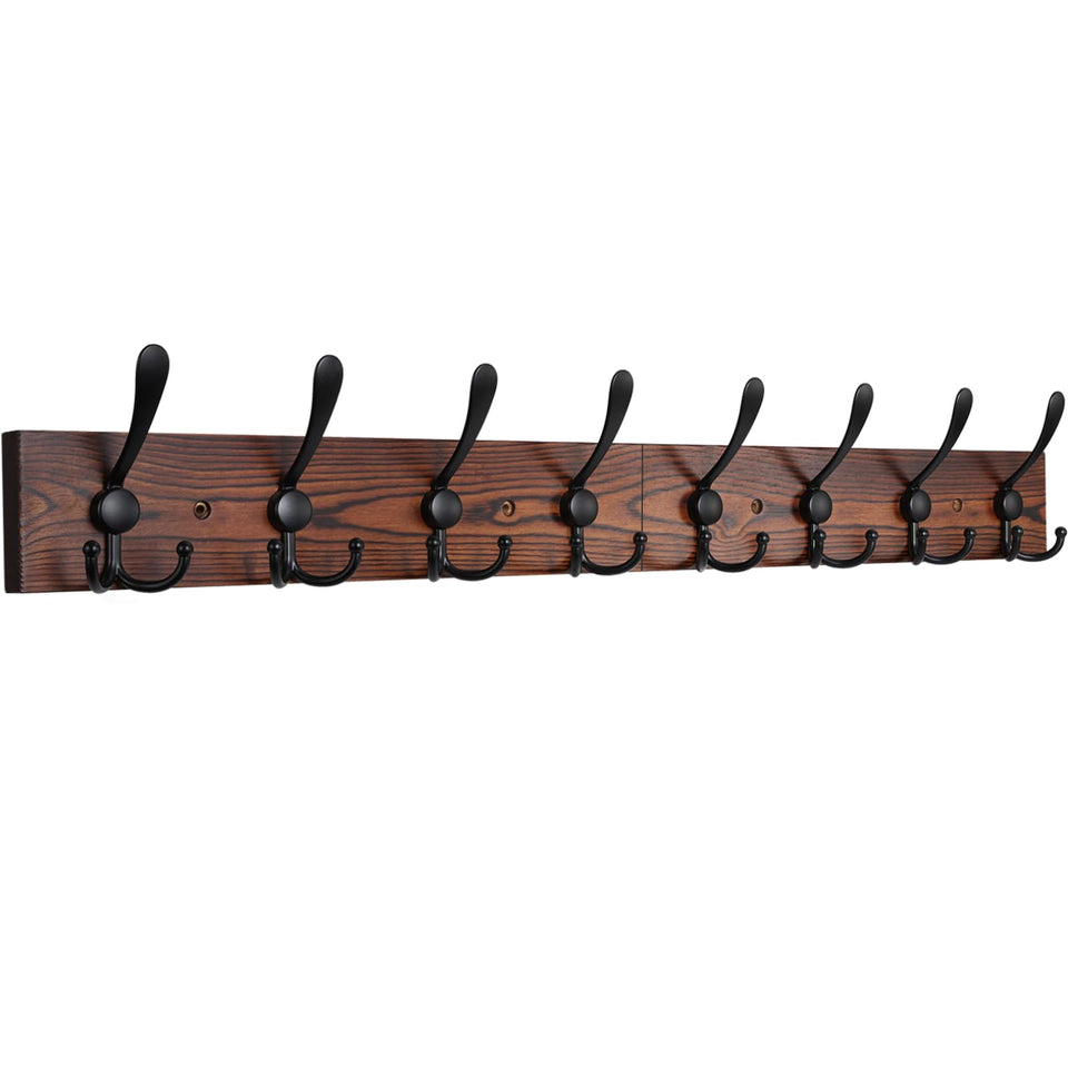 IBosins wall-mounted coat rack, 31.4 inches, keeps entryways organized.