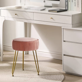 IBUYKE dressing-table seat provides comfortable, stylish vanity moments