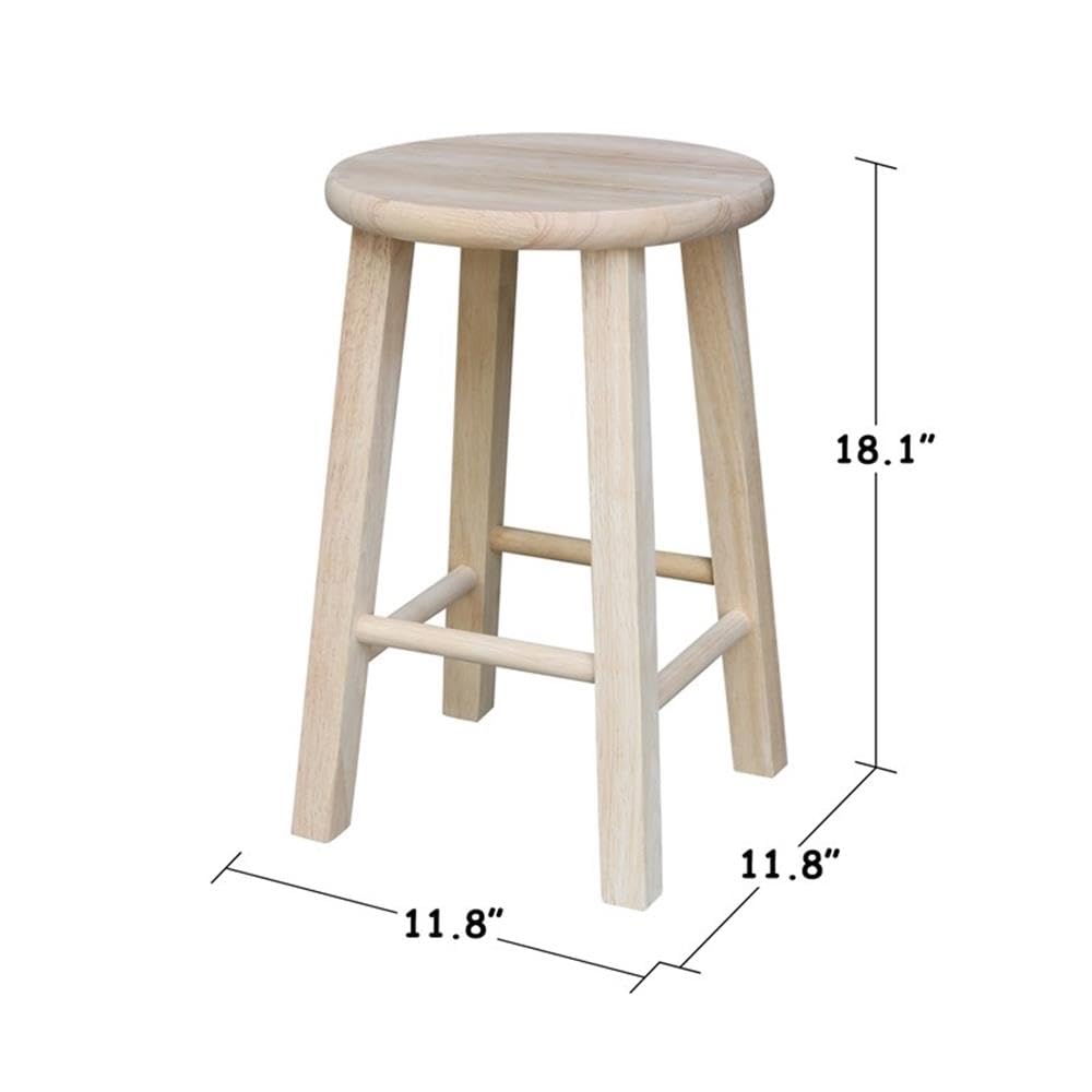 IC International Concepts round top stool ships fully assembled, ready to enjoy in minutes.