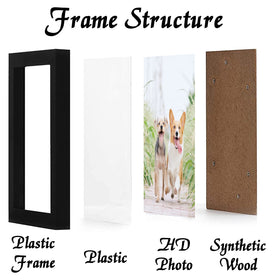 icariery 14x18 black frame rear view showing lightweight plastic construction