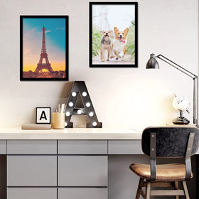 icariery 14x18 black frame on wall gallery setup for home or office