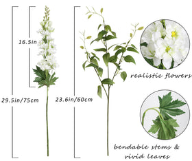 ICBOX clematis greenery stems in white, adds lush filler for bouquets.