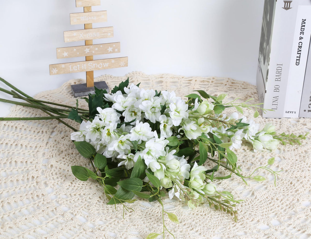 ICBOX larkspur artificial flowers 42 cm, ideal for centerpiece accents.