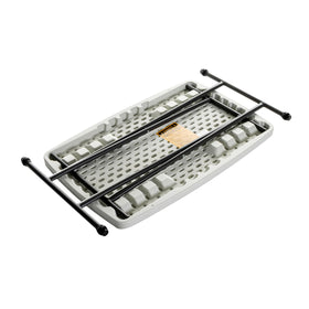 Iceberg Small Camping Table height-adjustment demonstrates customizable comfort.