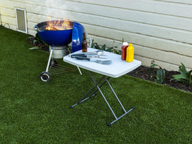 Iceberg Small Camping Table versatile-surface for meals and laptop use.