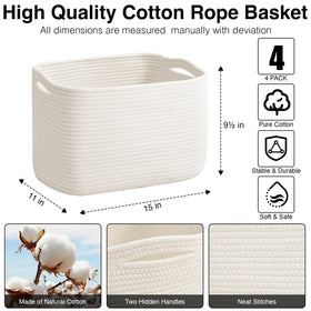 ICERZCZ basket for clothes helps declutter closets with simple storage.