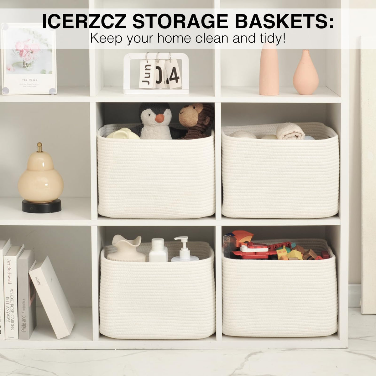 ICERZCZ under-bed storage basket maximizes space with easy access.