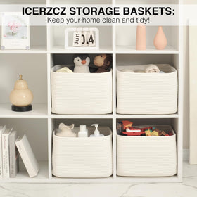ICERZCZ under-bed storage basket maximizes space with easy access.