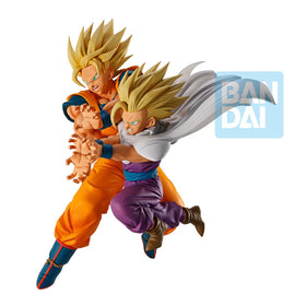Ichibansho Dragon Ball Z Goku & Gohan side-angle figure ideal for collection showcases