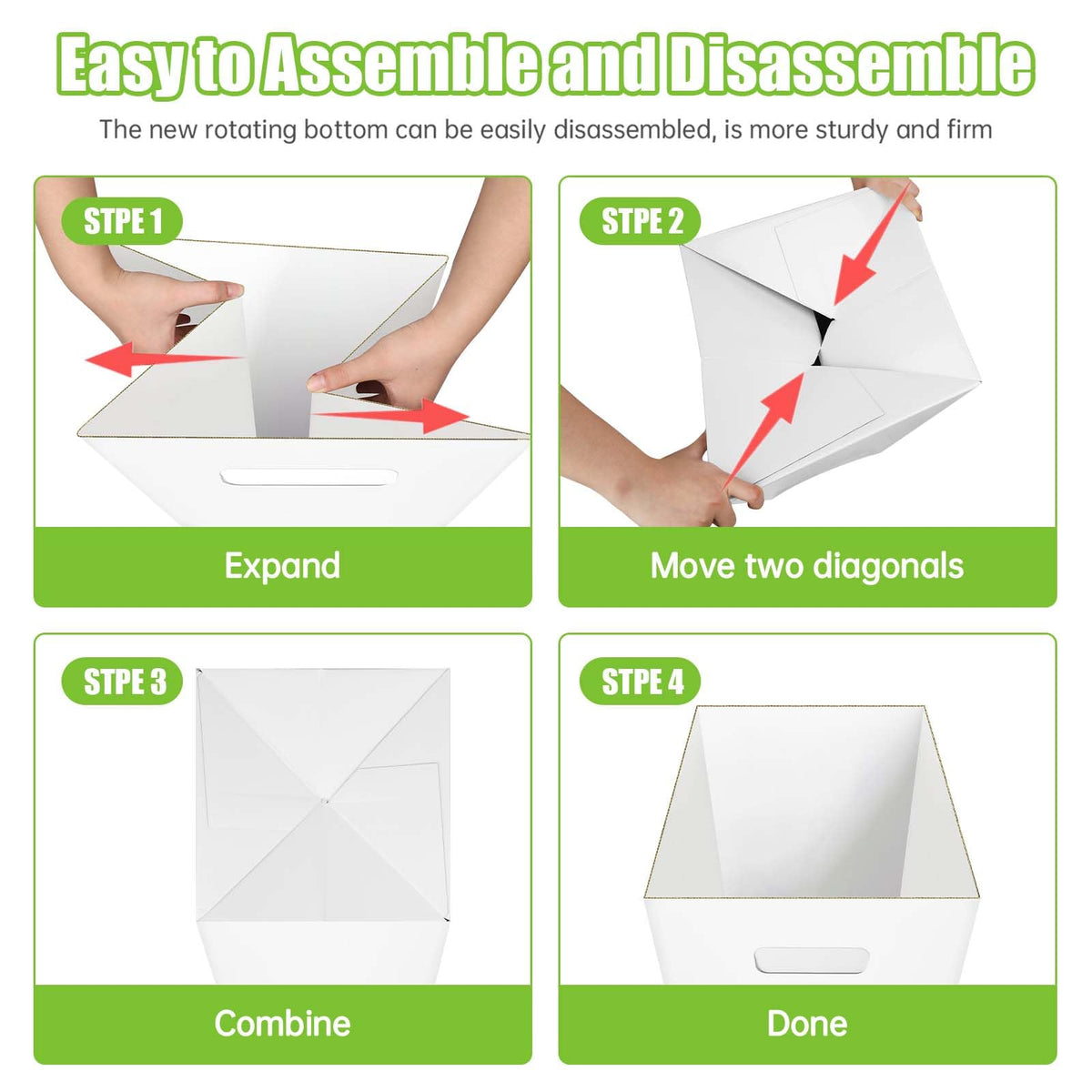 Ickimee side-handles and reinforced rim keep liners secure and tidy.