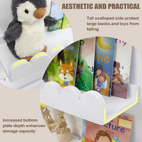icnjdmopclean hooks-for-toys-and-books provide versatile wall storage for kids