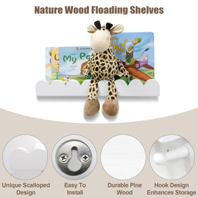 icnjdmopclean nursery floating design showcases space-saving wall shelves