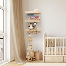 icnjdMopclean set of 3 nursery shelves enables flexible room layout