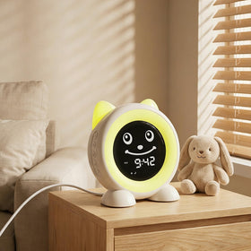 I·CODE OK to Wake sleep-trainer emoji guides kids toward bedtime cues.
