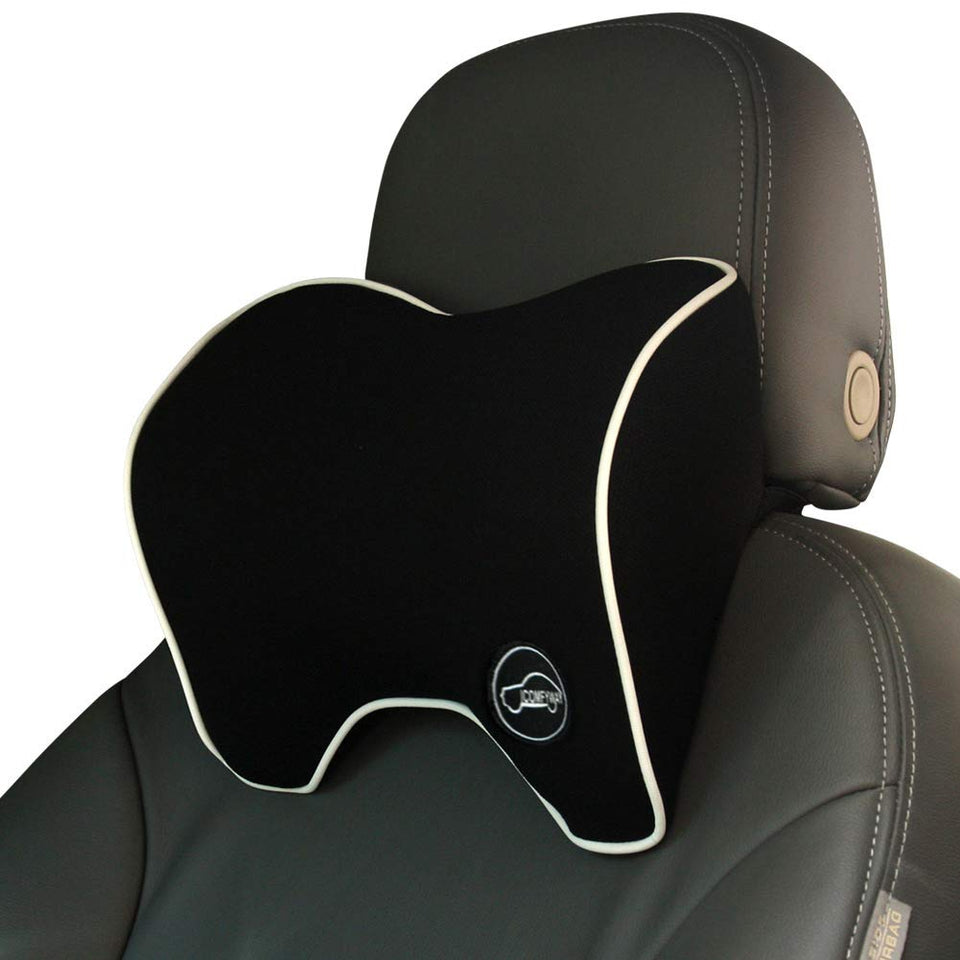 ICOMFYWAY neck pillow front view supports neck and improves driving comfort.