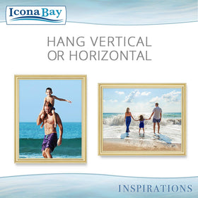 Icona Bay 8x10 gold frame pack of 6 for standard photos