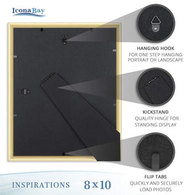 Icona Bay durable PS resin frame offers wood-like texture and strength