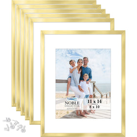 Icona Bay Noble Collection gold 11x14 frame adds modern elegance to photos.
