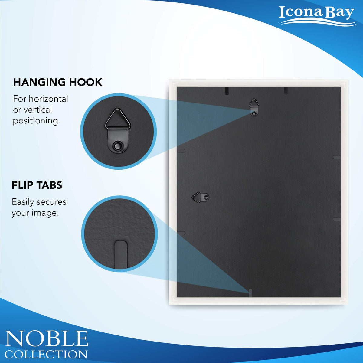 Icona Bay Noble Collection tabletop kickstand enables flexible display anywhere.