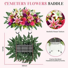 ICX bendable frame adapts to most gravestones for a snug fit