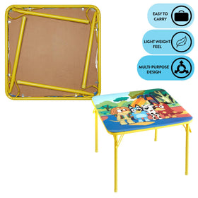 Idea Nuova Bluey folding mechanism offers sturdy support during play.