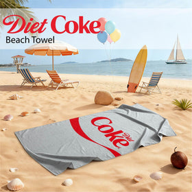 Idea Nuova Diet Coke towel edge detail reveals refined design and durability.