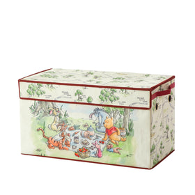 Idea Nuova Winnie the Pooh trunk with soft lid for safe child storage.