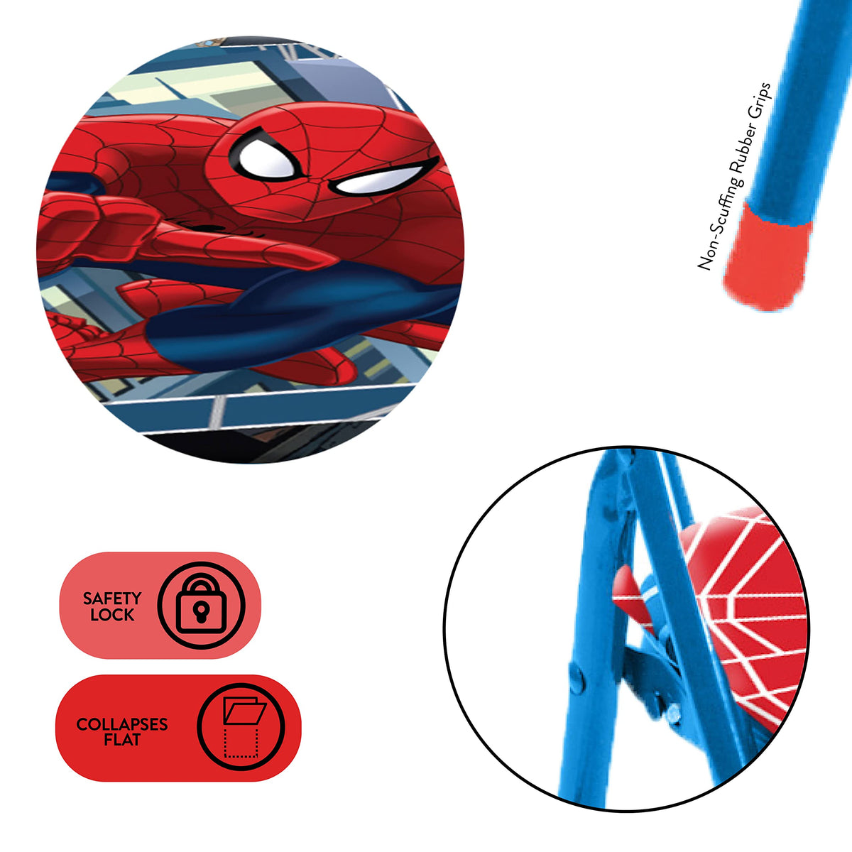 Idea Nuova Marvel Spider-Man 3pc set in playroom promotes crafts and meals