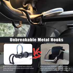 Idefair heavy-duty clothes rack supports up to 120 pounds in a vehicle.