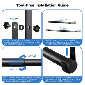 idefair no drill installation offers quick tool free setup