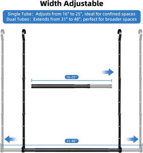 Idefair no-drill installation shown for tool-free setup.