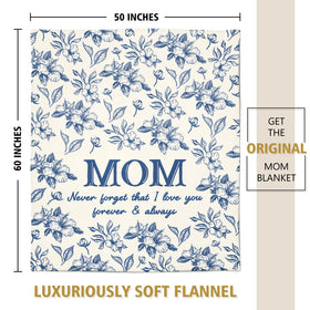 IDELTIME moms birthday gift blanket features engraved message for a heartfelt surprise