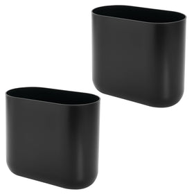 iDesign Cade Oval Trash Can is easy to clean with mild soap and water.