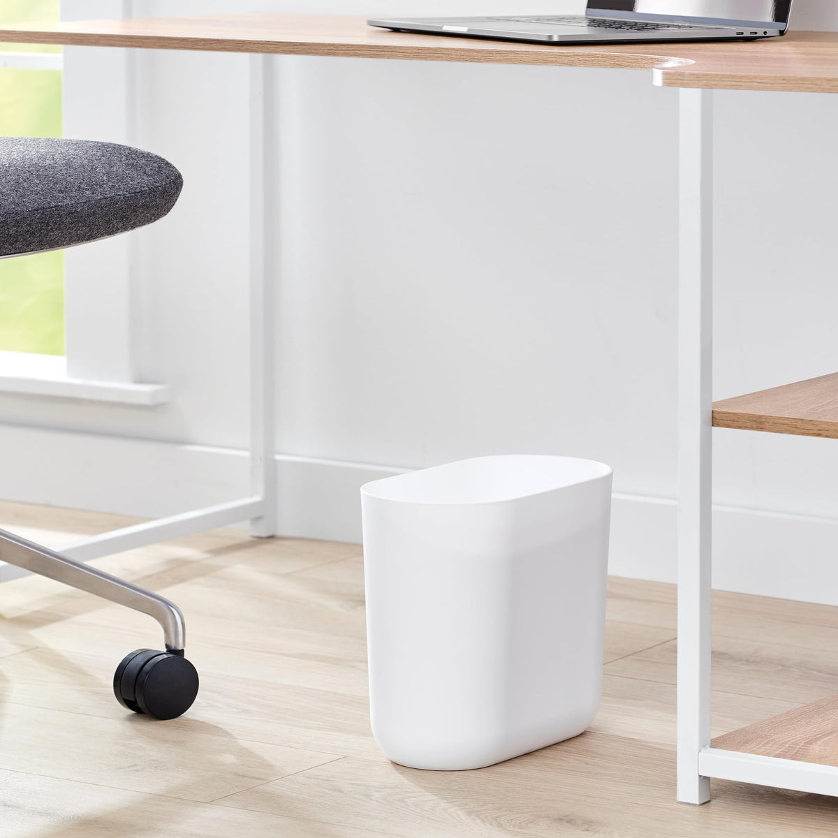 iDesign Cade white finish adds modern style to small spaces