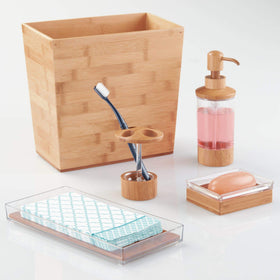 iDesign Formbu multi-purpose bin doubles as storage for cleaning supplies.