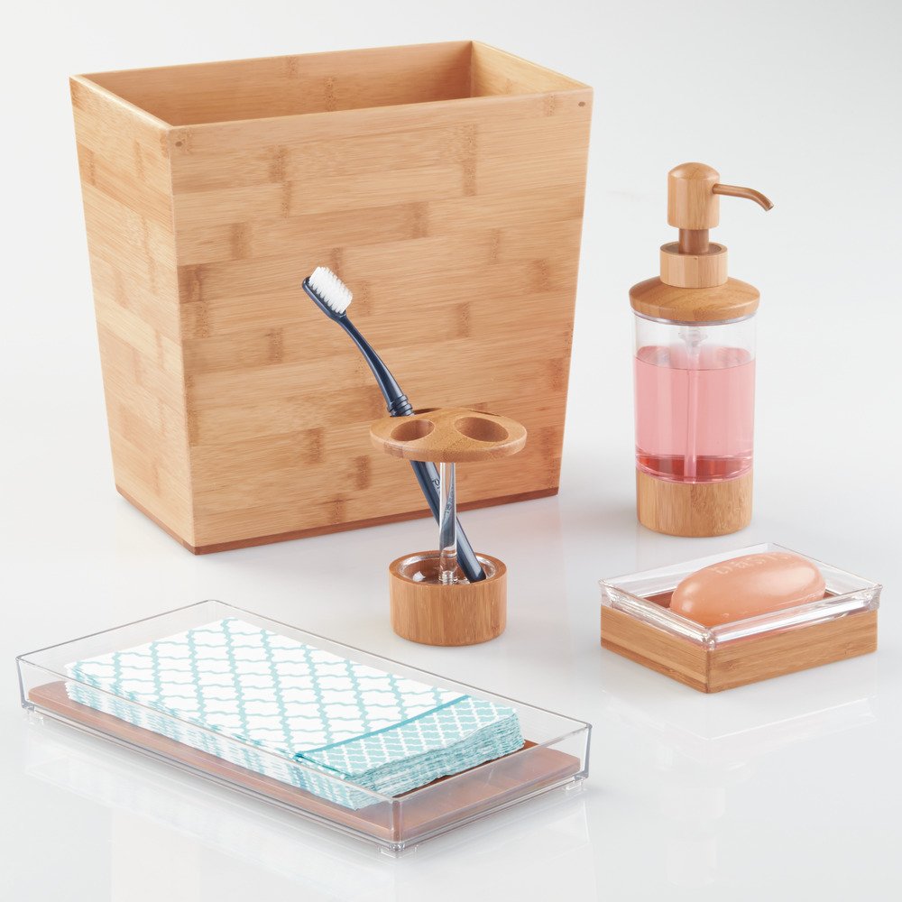 iDesign Formbu storage basket keeps small items organized and accessible.