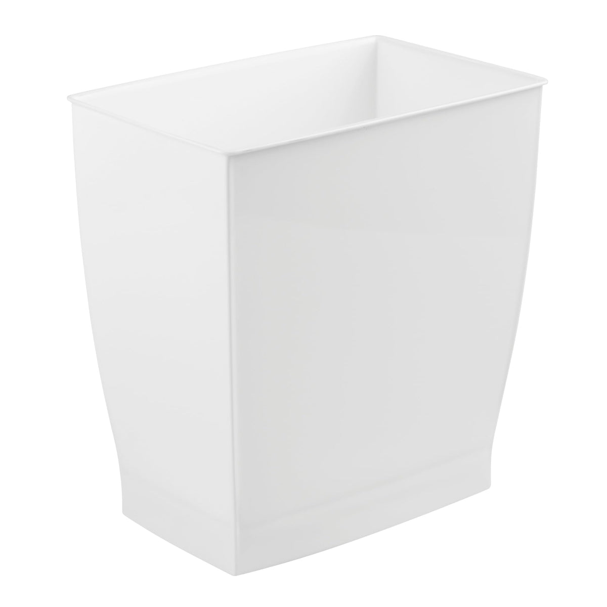 iDesign Mono white waste bin easy to clean with mild soap and water