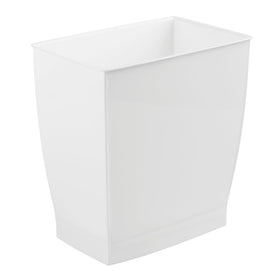 iDesign Mono white waste bin easy to clean with mild soap and water