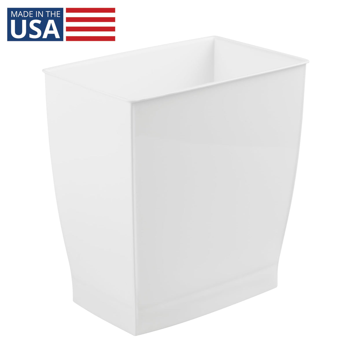 iDesign Mono trash bin placed under a sink, neatly fitting into a compact area