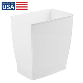 iDesign Mono trash bin placed under a sink, neatly fitting into a compact area